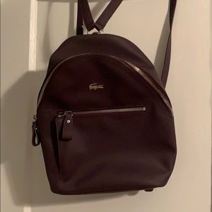 Plum Lacoste backpack